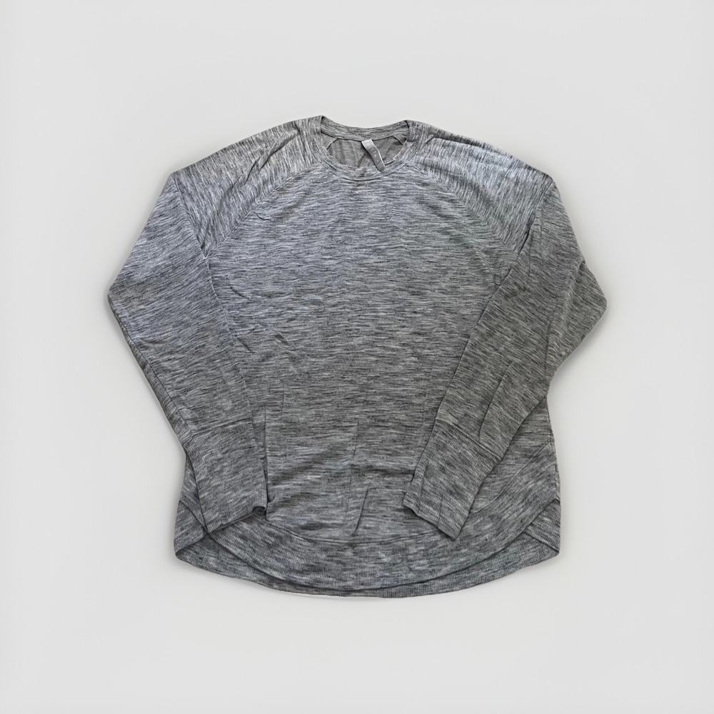 Athleta Women's Mindset Relaxed‎ Fit Sweatshirt Light Workout Gray Soft S Small
